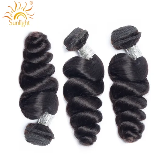 Brazilian Loose Wave Hair Bundles 100%  Natural Black 3/4 Pieces Hair Weave Sunlight Human Hair Non Remy