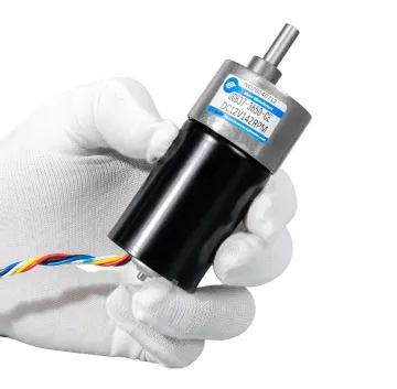 12V 24V JGB37-3650 Brushless DC Reduction Motor - High Torque Gear Motor with Adjustable Speed and Reversible Function