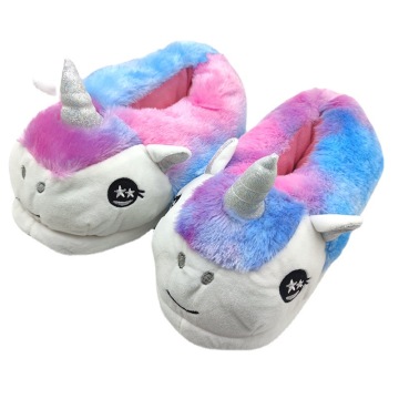 Cute Unicorn Animal Plush Slippers - Trending Kids' Slippers for Winter 2024