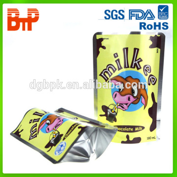 aluminum foil bottom gusset beans bag with or without zipper