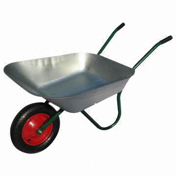 65L Wheelbarrow, metal tray pneumatic wheel, steel rim, popular in Russia market, high quality