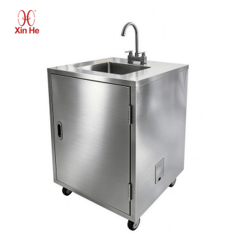 Portable Sink Station | Stainless Steel Portable Hand Washing Station with Hot & Cold Water
