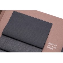 Black Slub Solution-Dyed TR Fabric