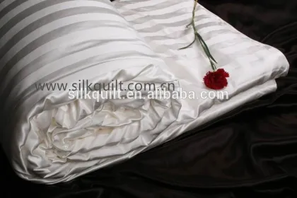 Oeko--certification quilt covers 22mm 100% charmeuse silk white quilt cover