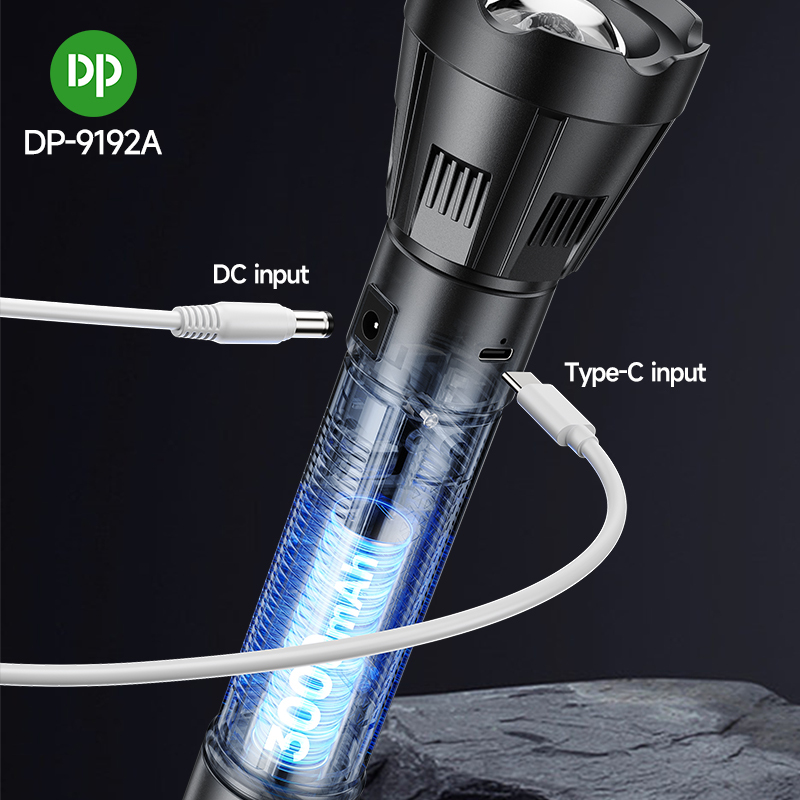 LED Super Bright Solar Charging Rechargeable Tactical Flashlight Torch