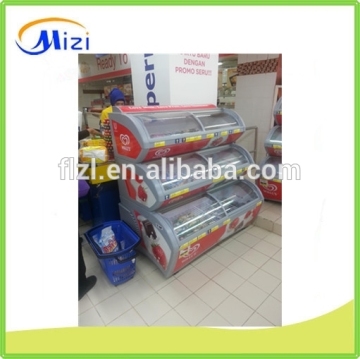 GLASS DOOR ICE CREAM FREEZER SHOWCASE