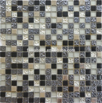 MBD1002 China cheap price Electro Plated Metal Glass Mosaic Wall Tiles