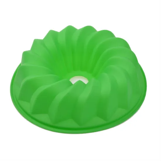 100% Food Grade Silicone Spiral-Shaped Bundt Cake Pan: On-Time Delivery - Premium Silicone Cake Bakeware