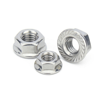 Fasten and Nut Stainless Steel SS Blind Flanged Hexagon Lock Nuts in Various Sizes (M2, M3, M6, M7, M8, M9, M10, M15, M30) for Furniture Assembly