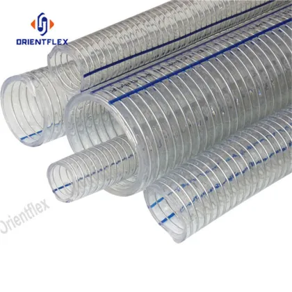 Steel wire reinforced spring pvc hose pipe