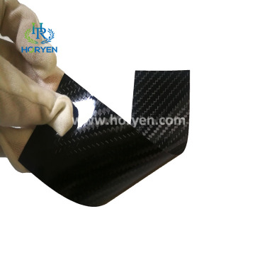 Lámina de fibra de carbono flexible de la superficie brillante de 3k Matte