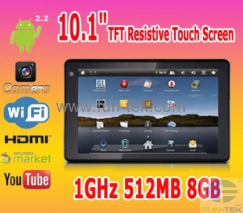 New 10.1inch Irobot Tablet PC Mid Android2.2 InfotmicX210 1GHz 512MB 8GB