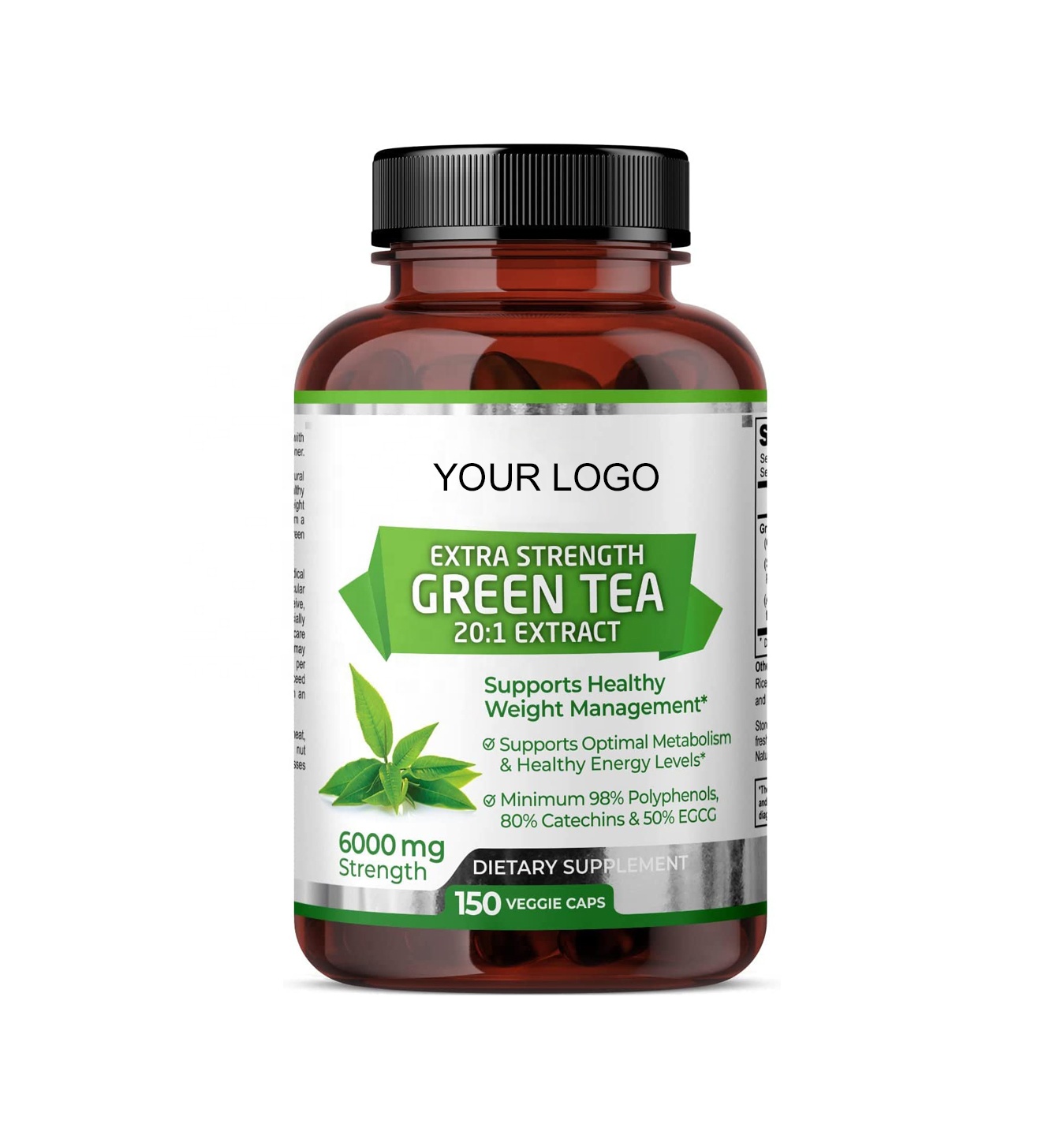 OEM/ODM Vegan Weight loss Green Tea Slimming Capsules