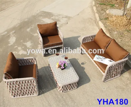 ALUMINIUM WIDE WICKER DOUBLE LOVE SOFA