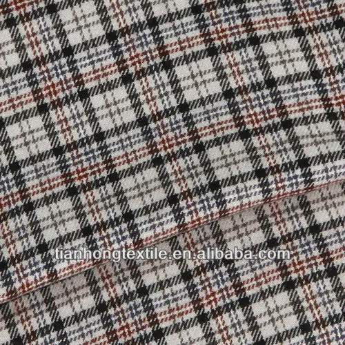 T/C Yarn Dyed Twill Checks Woven Flannel Fabric