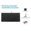 Office Home Portable Slim Waterproof Keyboard Mini USB Wired 78 Key For Laptop PC Computer Macbook