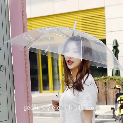 LX0002 Ningbo Lanxing POE Transparent Environmental protection umbrella