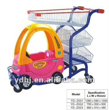 2012 New Style!!! Lovely and Funny children Shopping trolley With Toy Car