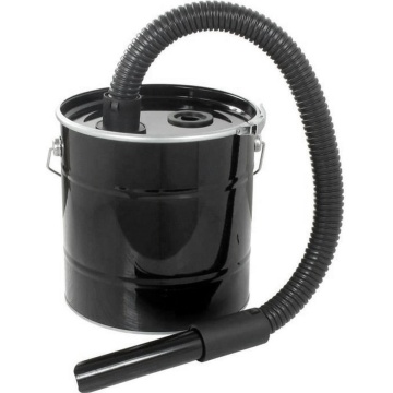 17L Black Vide Cendre Non-Motorised Metal Ash Vacuum Cleaner with Handle