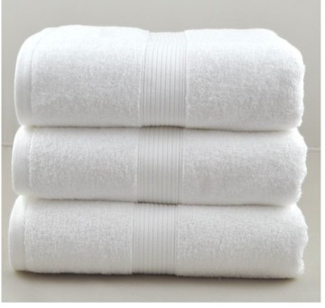 100% pakistan good quality hotel skin-friendly embroidery dobby white bath towel