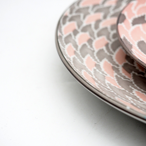 Customized Canada Muster Decall Ceramic Dinnerwaren Set