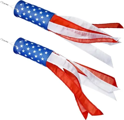 American Windsock: A Festive 4th of July Flag Decoration for Outdoor Festivities