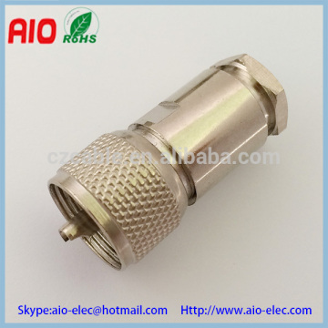 8 sets UHF male plug PL259 crimp RF connector for RG213 RG217 cable