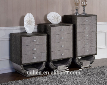 ND107 stylish PU covering three/five drawers chest/side cabinet