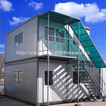 two-story container prefab house for dorm