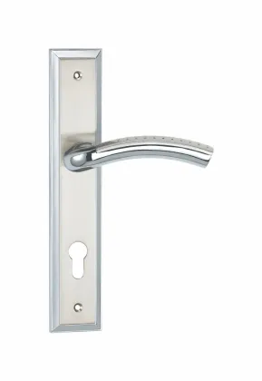 Modern decent aluminum handle on plate