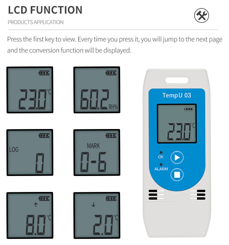 Tempu03 Temp & Rh Portable USB Data Logger