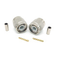 Crimp Solder Attachment Straight TNC Male Coaxial Connector