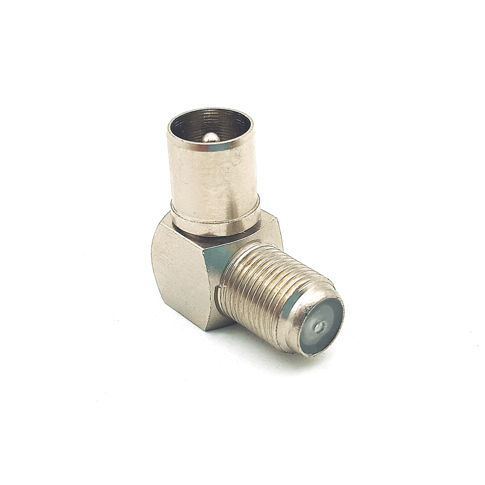 TV Coaxial Plug to F Female Connector Adaptor
