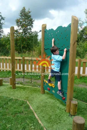 Climbing Walls Wooden Panel Climber Playground Structure