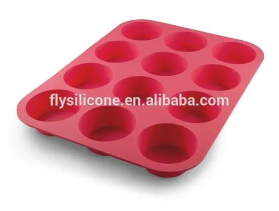 12 Cup Silicone Muffin & Cupcake Baking Pan