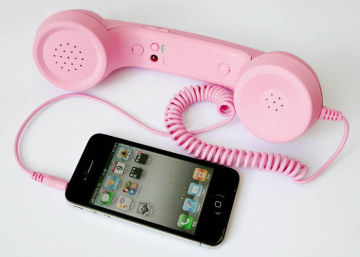 Anti-radiation Handset Telephone Receiver For Cell Phone Individual Color Box Packing