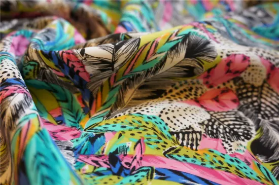 polyester peach skin fabric/(20D+26D)*75D fabric garden printing