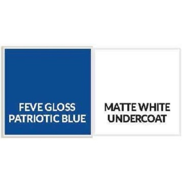 Feve Gloss Patriotic Blue Aluminiumblech