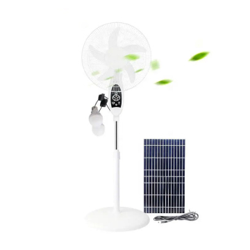 Solar Panel Electric Rechargeable Fan - 16/18 Inch Stand Fan Powered by Solar Energy