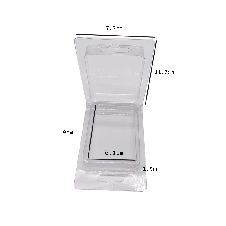 Transparent vacuum thermoforming clamshell blister