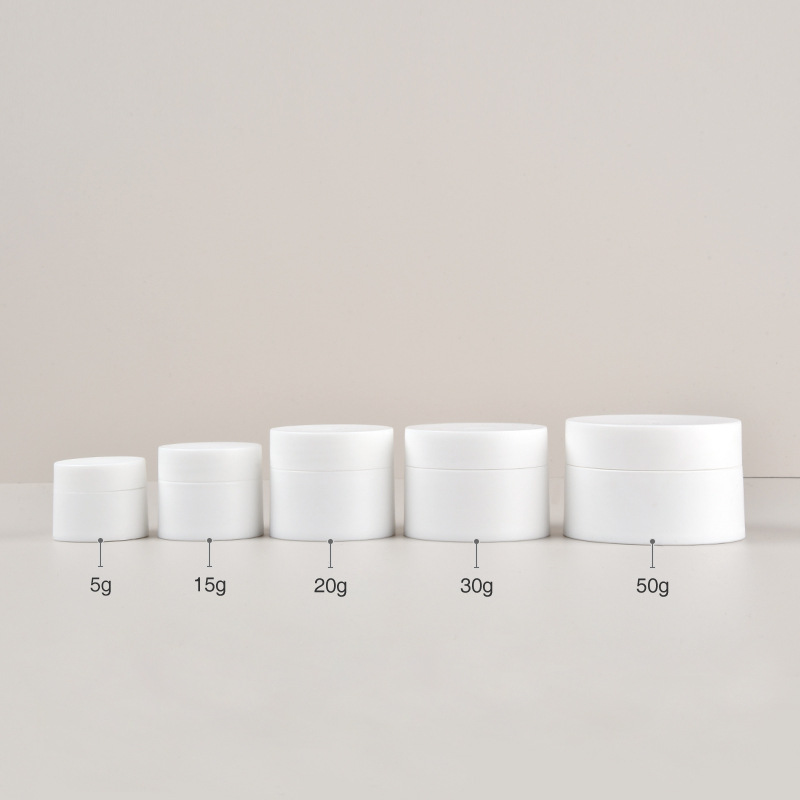 White Plastic Cream Jar 30g