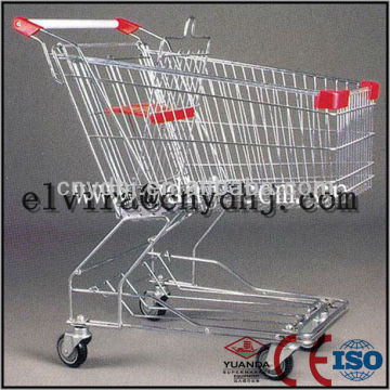 100Liters rolling steel trolley cart Durable With handle Wheels And Baby Seats Suzhou Factory Manufactuer