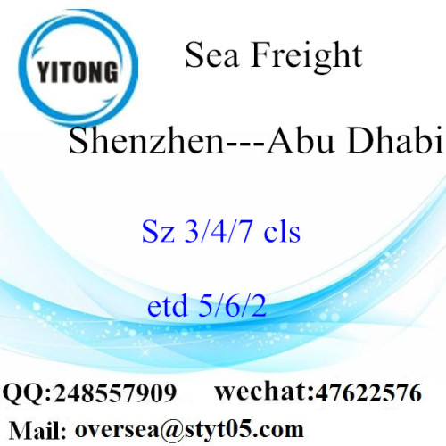 Shenzhen Port LCL Consolidation To Abu Dhabi