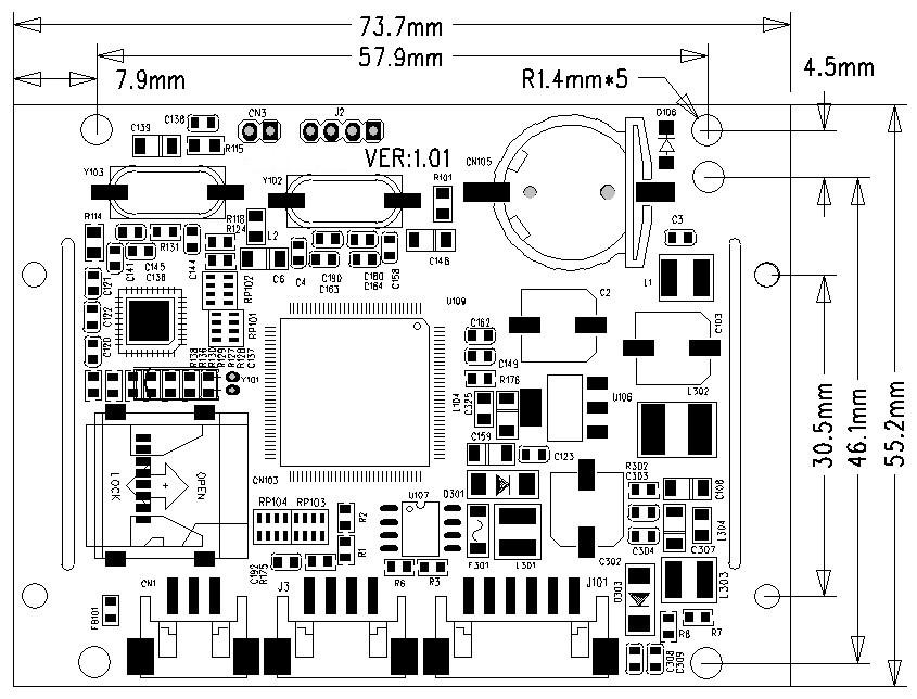 3 5 Inch Video Record Memory Board Drawing