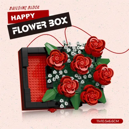 Wholesale DIY LEGO Rose Flower Toys for Kids - Mother's Day Gift Box