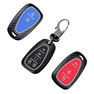 Carbon Fiber Silicone Car Key Cover for Chevrolet