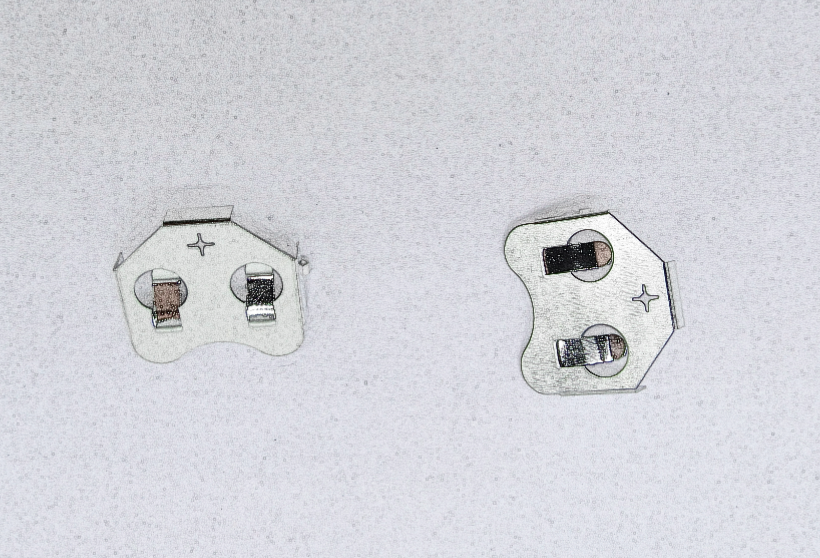 Contact sur batterie nickel, étain, or pour CR3003B