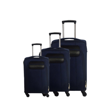 Jiangxi Wholesale Deep Blue Three Sides 20" 24" 28" Large Suitcase Custom Made Luggage,Trunk Style Luggage