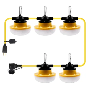 ETL Certified 50ft 60W 8400lm 18/2 SJTW LED String Light for Temporary Work