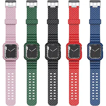 Silicone Straps for Apple Watch 44mm, 40mm, 41mm, 45mm - Compatible with iWatch Series 3, 4, 5, SE, 6, 7